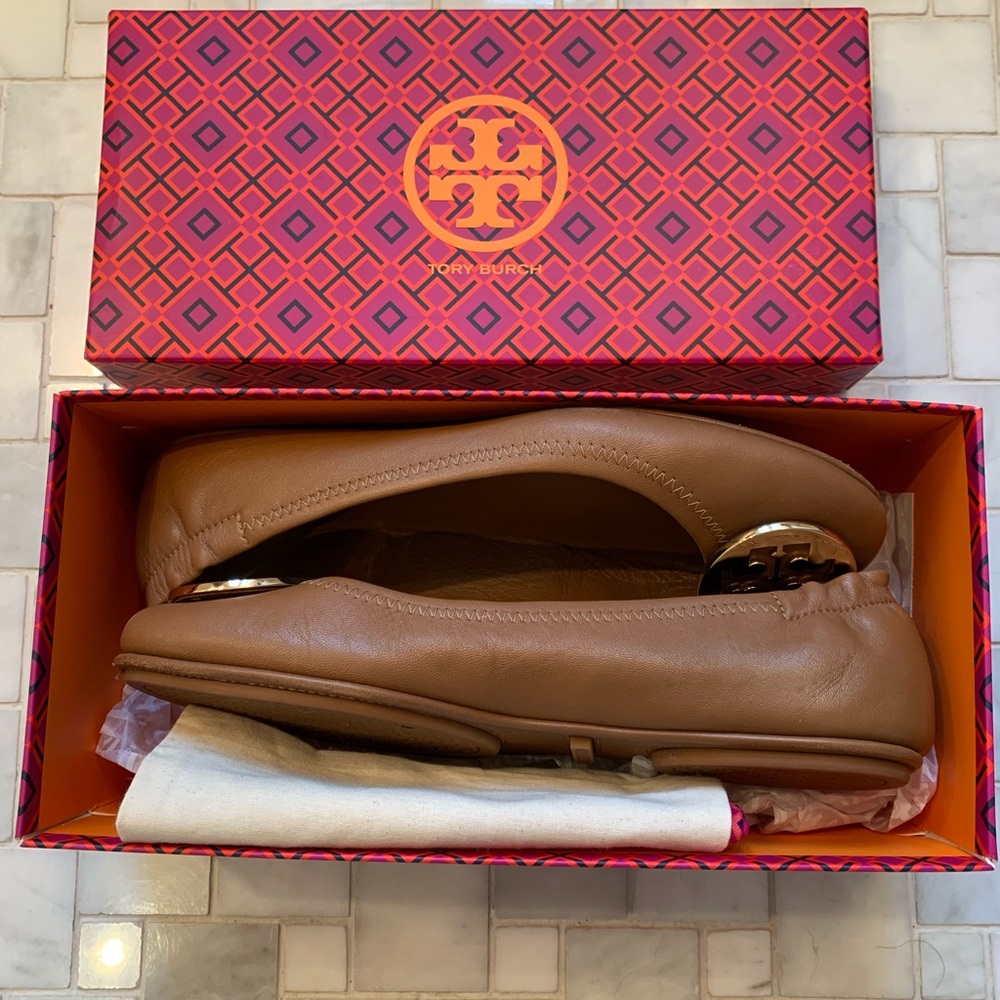 Tory Burch Minnie leather ballet flats - size 7